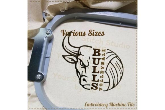 Bulls Volleyball Embroidery Design Review for Seasonal Products