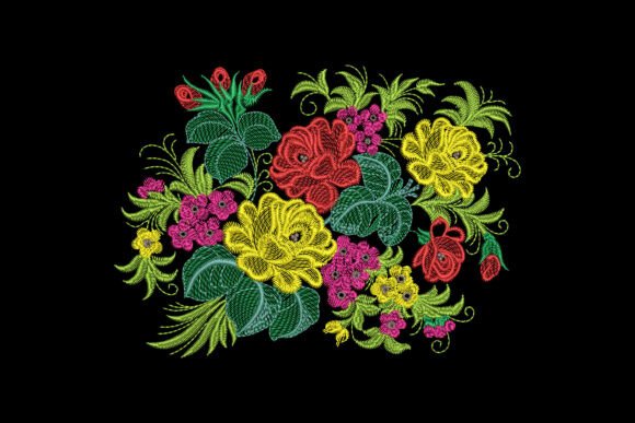 Colorful Garden Embroidery Review for Boutique Apparel Projects
