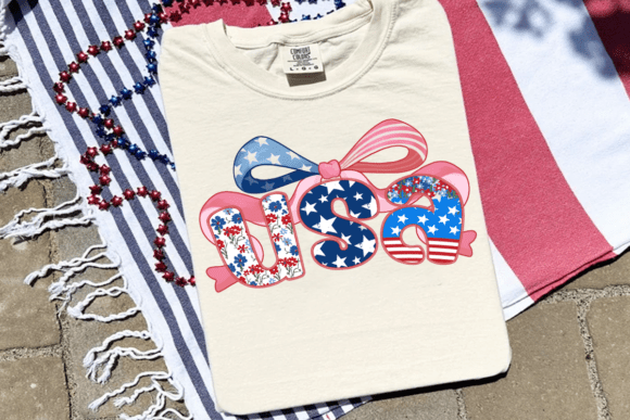 Faux Embroidery USA Png, Preppy Usa Png: A Design Review for Boutique Sweatshirts