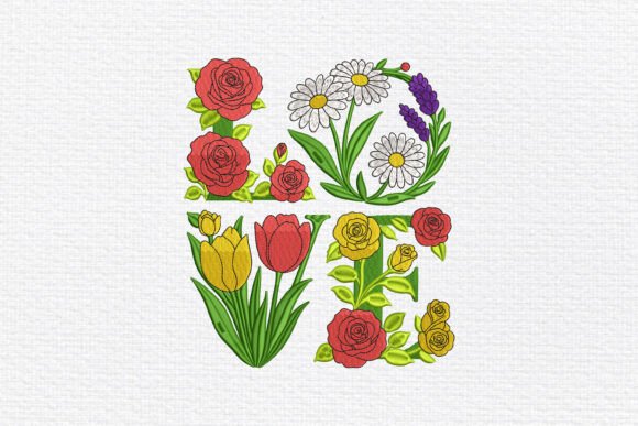 Floral LOVE Embroidery: A Designer’s Perspective
