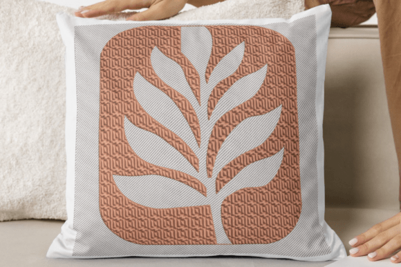 Minimal Leaf Fiber Embroidery Design: A Timeless Addition for Creative Sellers