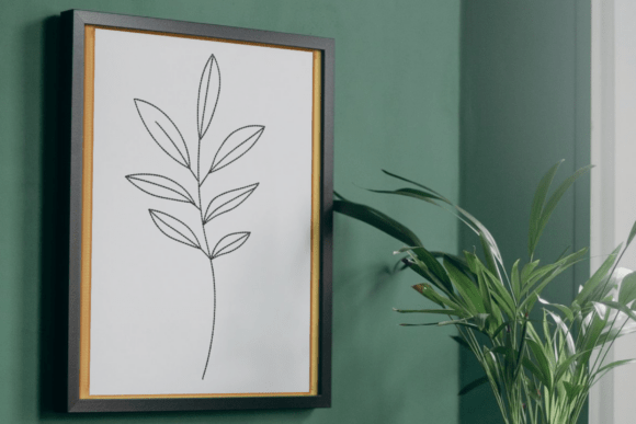 Minimal Leaf Line Embroidery Design Review for Seasonal Projects