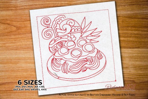Pleasant Spaghetti Doodle Plate Machine Embroidery Review
