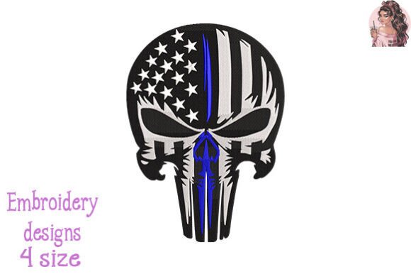 Police Skull USA Flag Embroidery Review for Real Projects