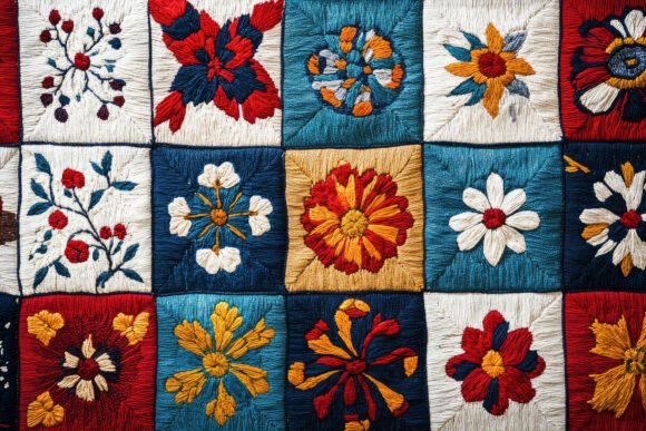 Review of Embroidery Floral Pattern Background Wal for Personalized Gifts