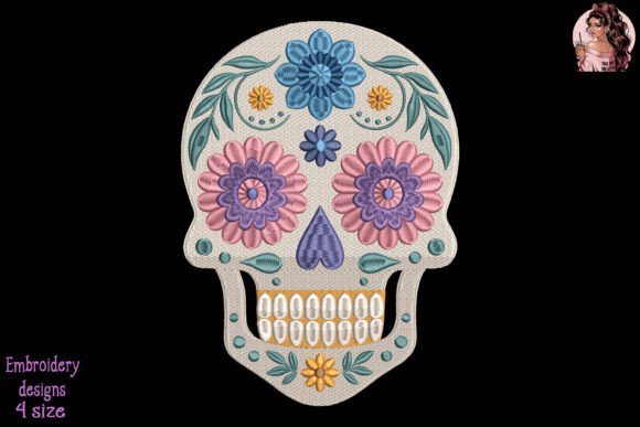 Review of Mexican Festival Skull Embroidery for Craft Fairs