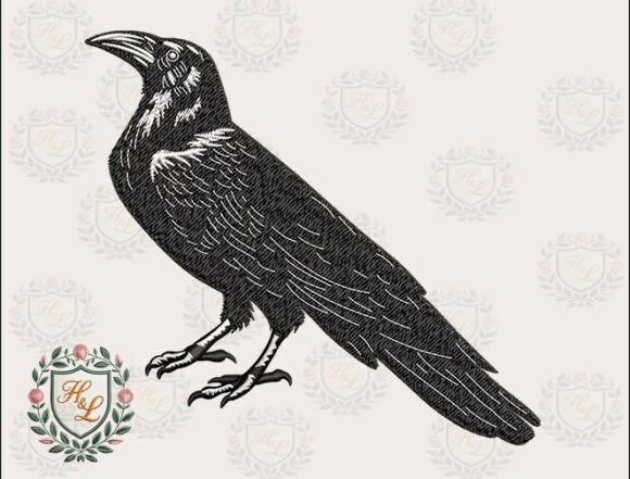 Sleek Crow Embroidery Files: A Seller’s Perspective