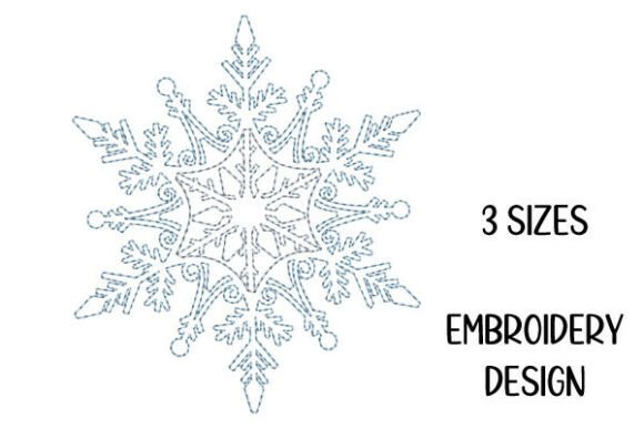Snowflake Line Art Winter Embroidery Review for Small Shop Sellers
